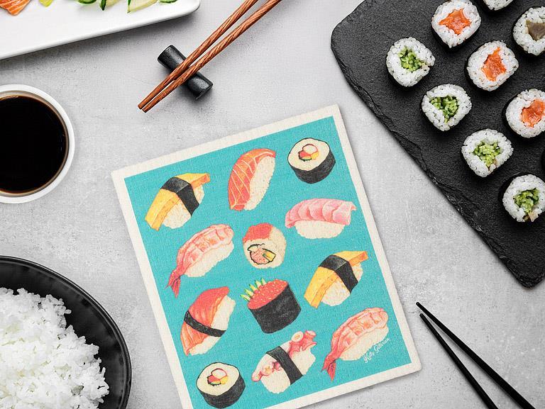 Sushi & Sashimi Dishcloth