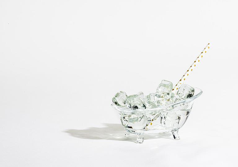 Glass Bathtub soap Dish 6"