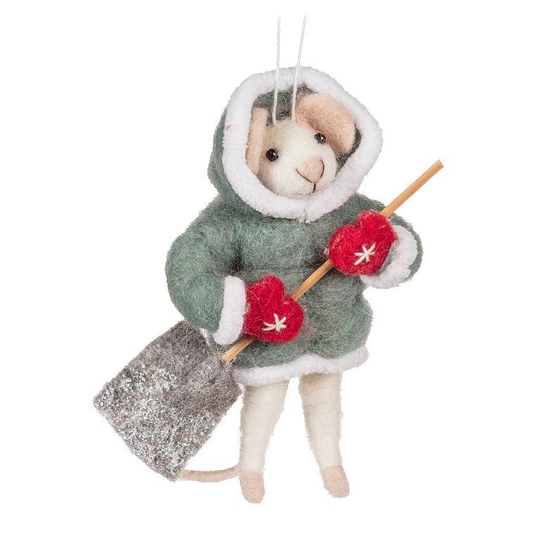 Mouse with Shovel Ornament