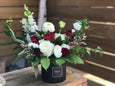 Harmony in Crimson and Ivory