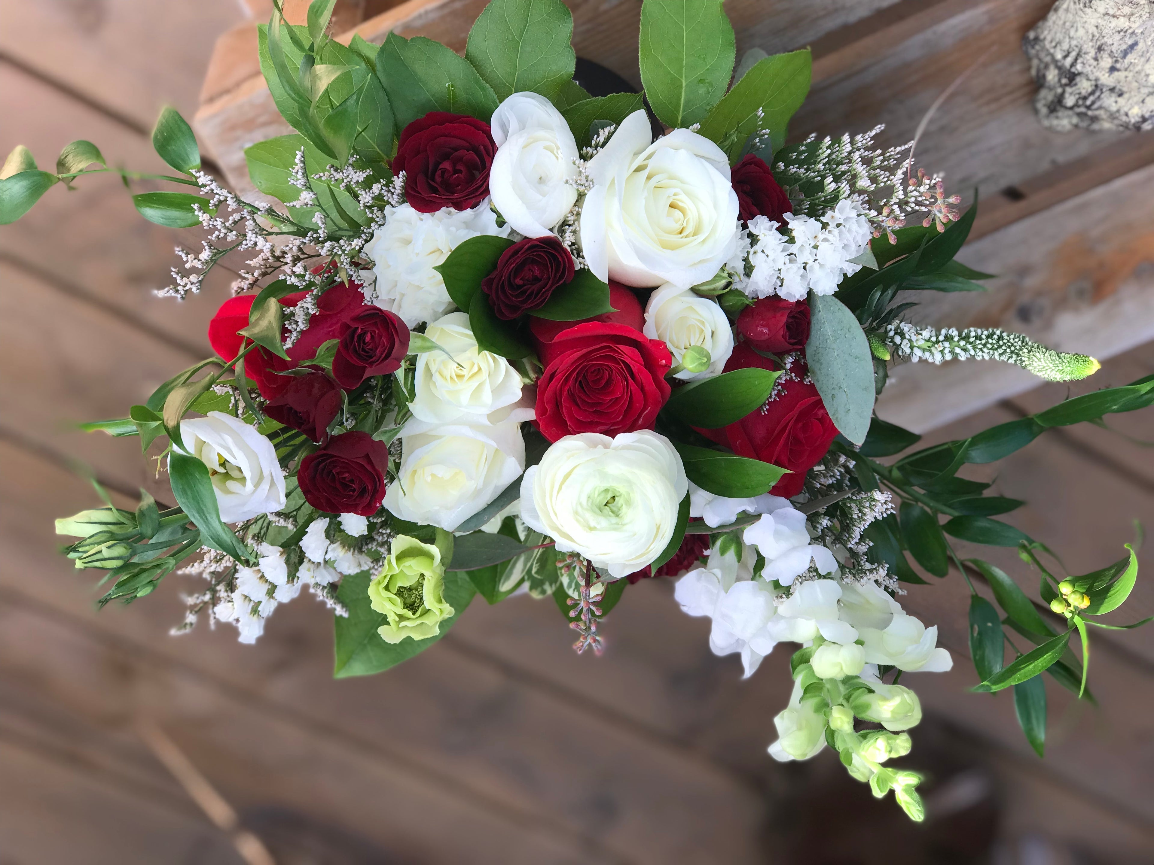 Harmony in Crimson and Ivory
