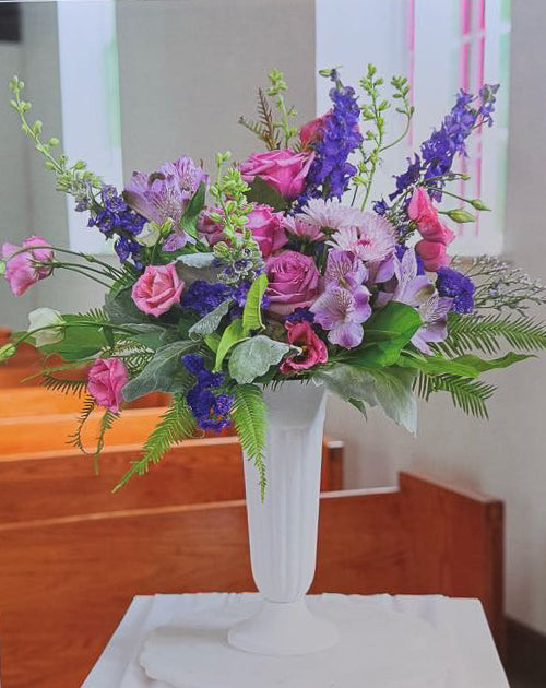 Twilight Bloom Vase Arrangement