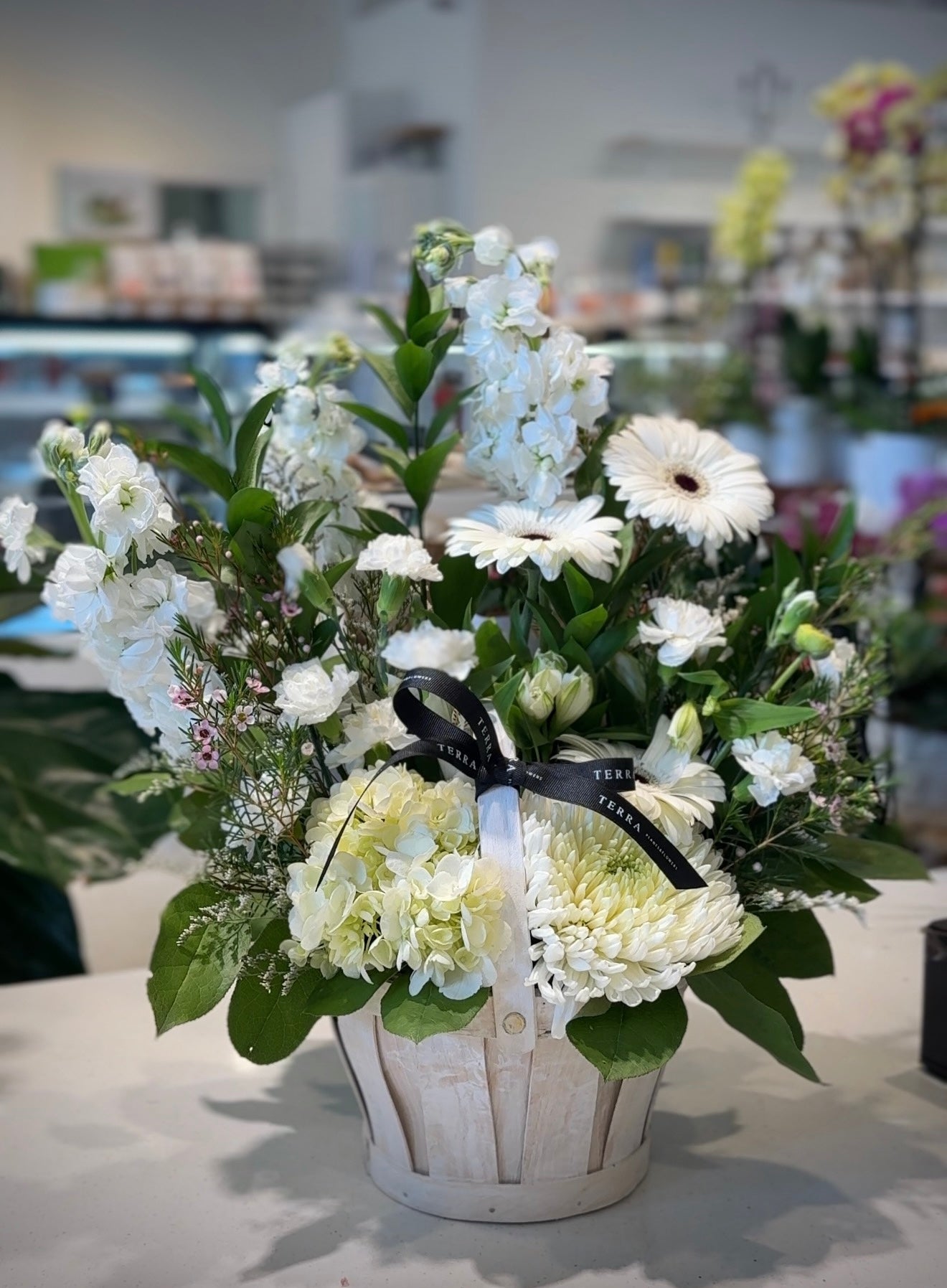 Pristine White Basket