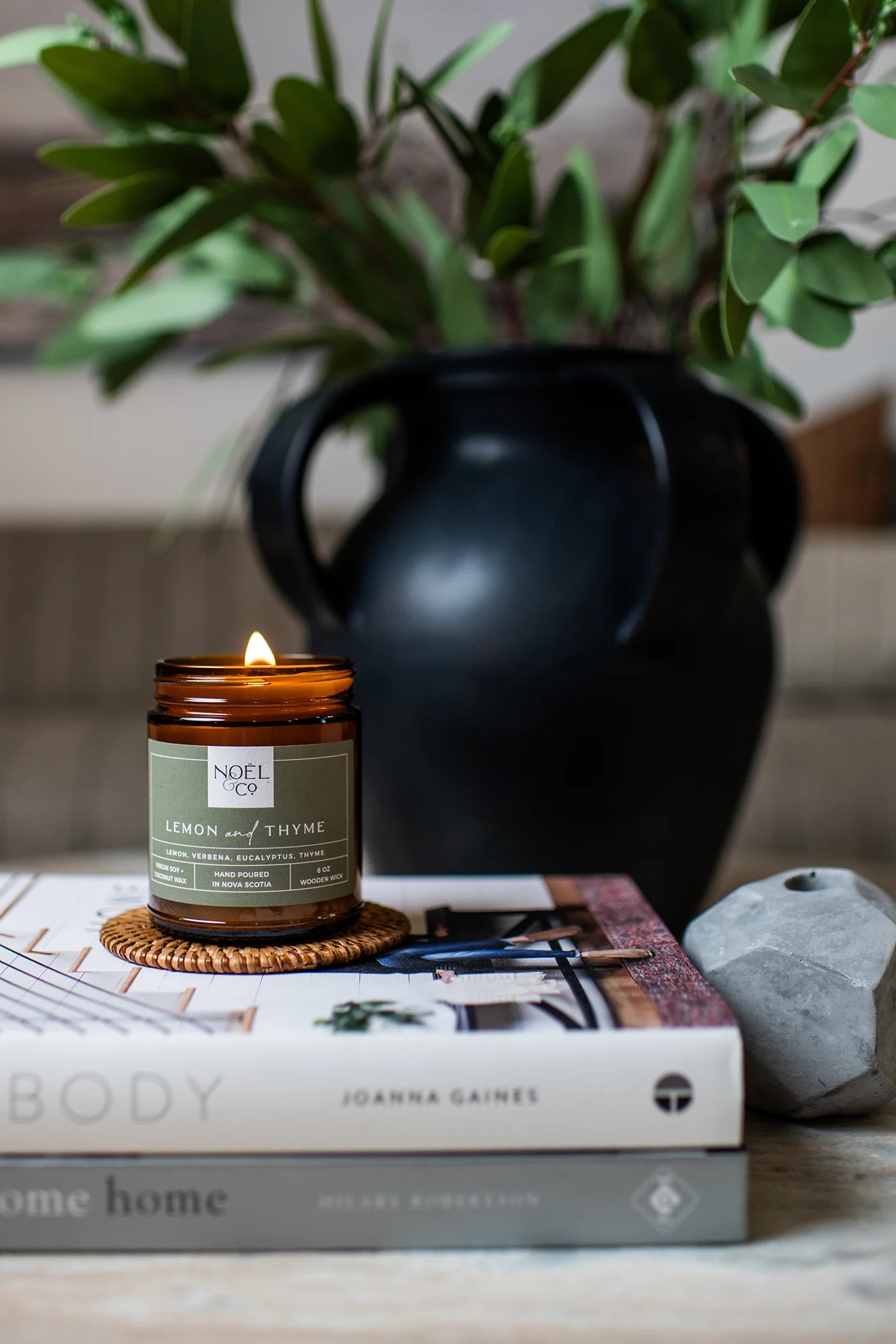 Lemon Thyme candle — Terra Plants Ottawa — refreshing citrus herbal scent