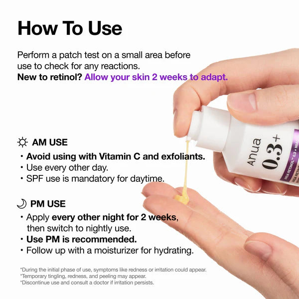 ANUA ++ Nano Retinol 0.3% + Niacin Renewing Serum 30ml