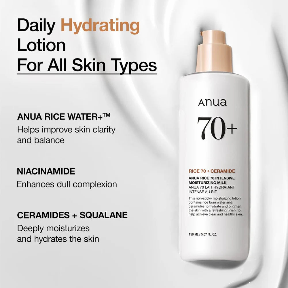ANUA ++ Rice 70 Intensive Moisturizing Milk 150ml