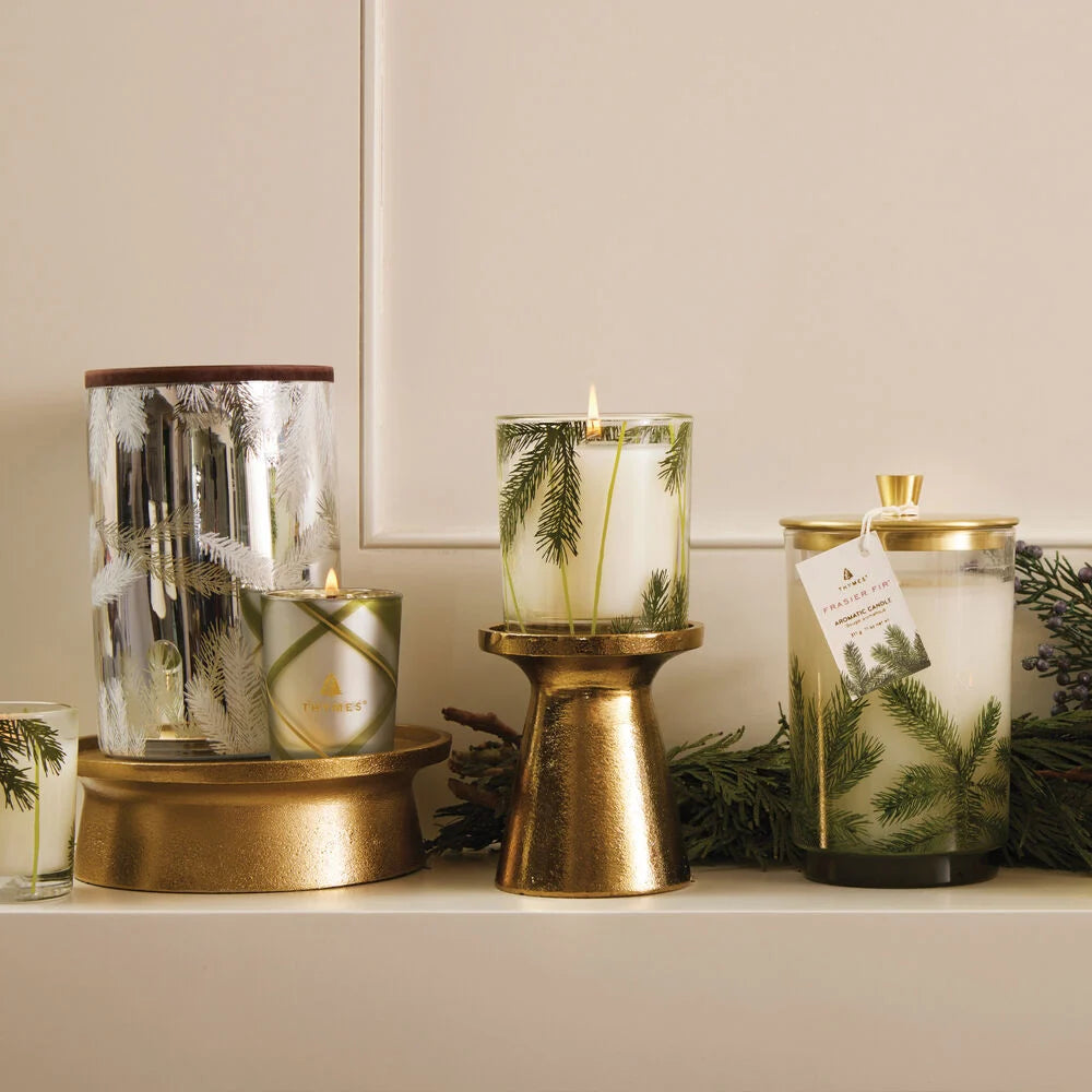 Frasier Fir Poured Candle with Pine Needle Design