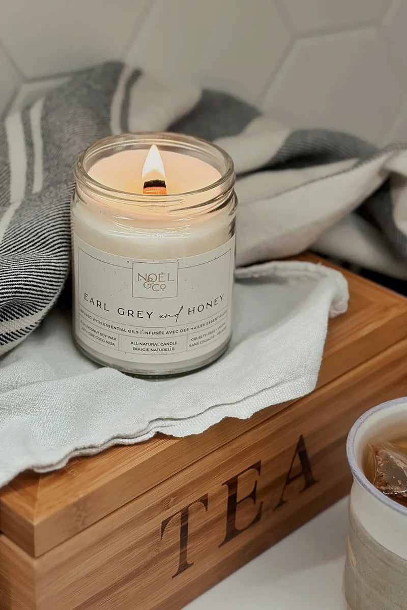 Soy &amp; Coconut wax Candle [Earl Grey and Honey]