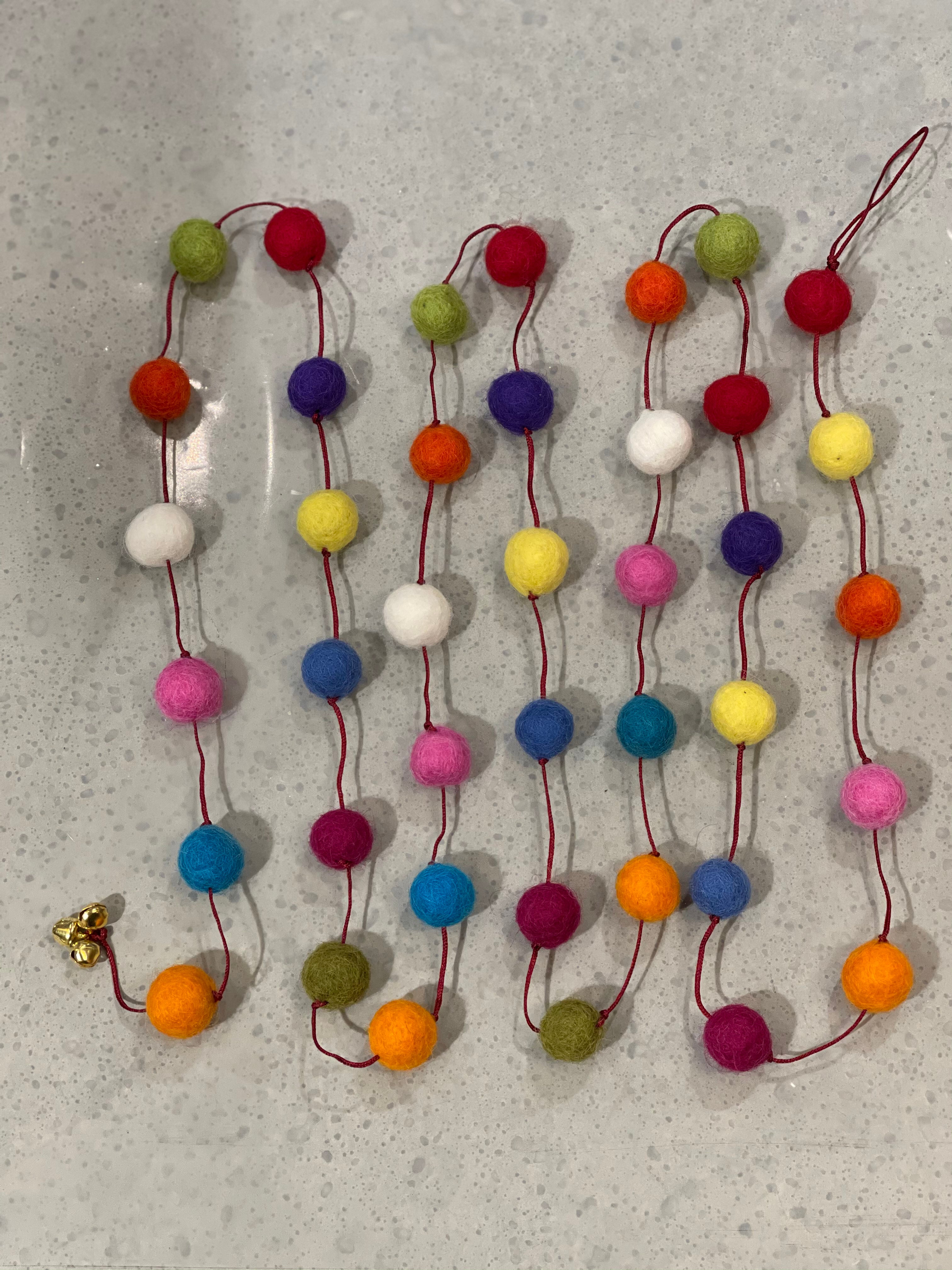 Colourful Pom Pom Garland