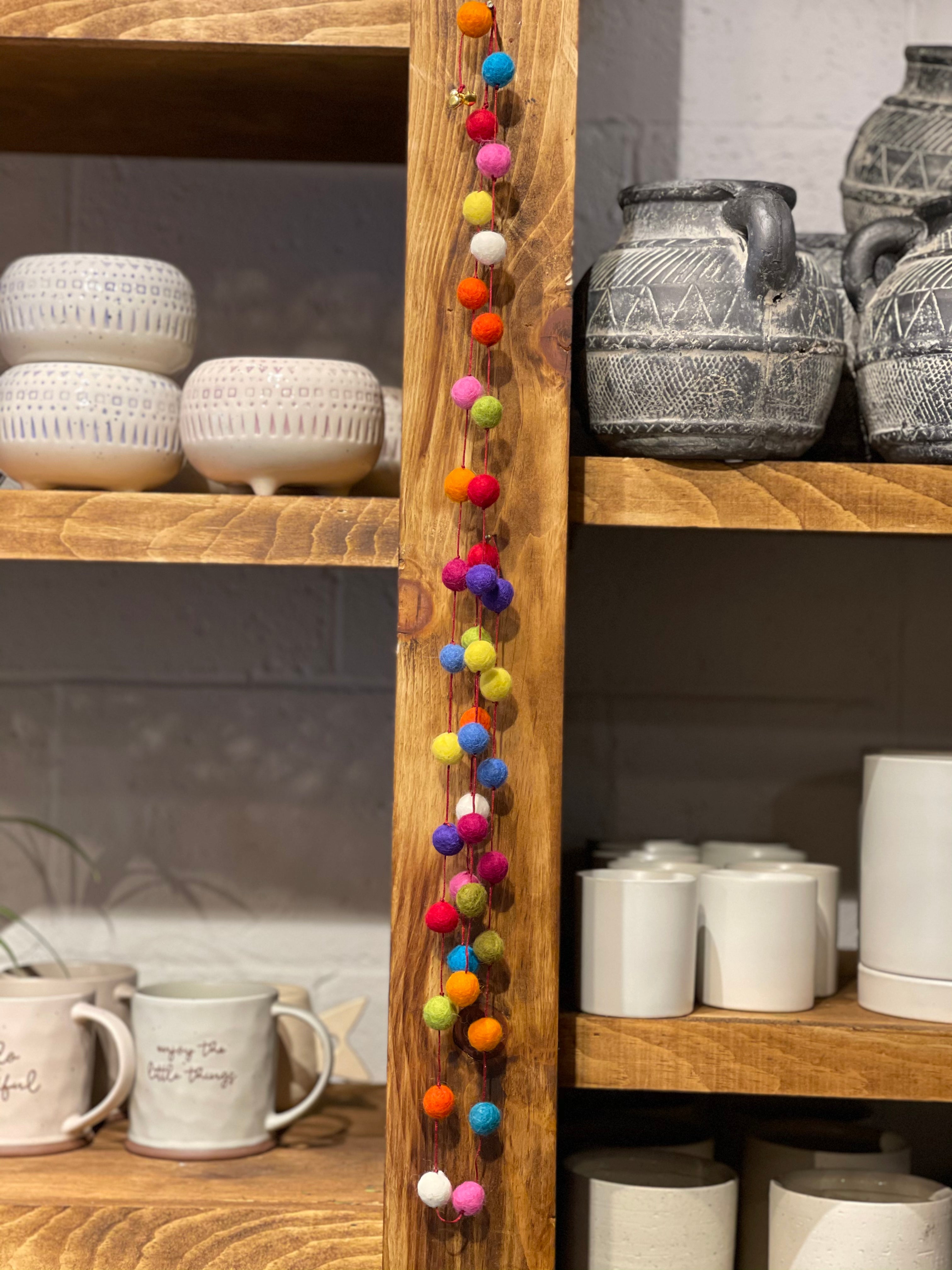 Colourful Pom Pom Garland