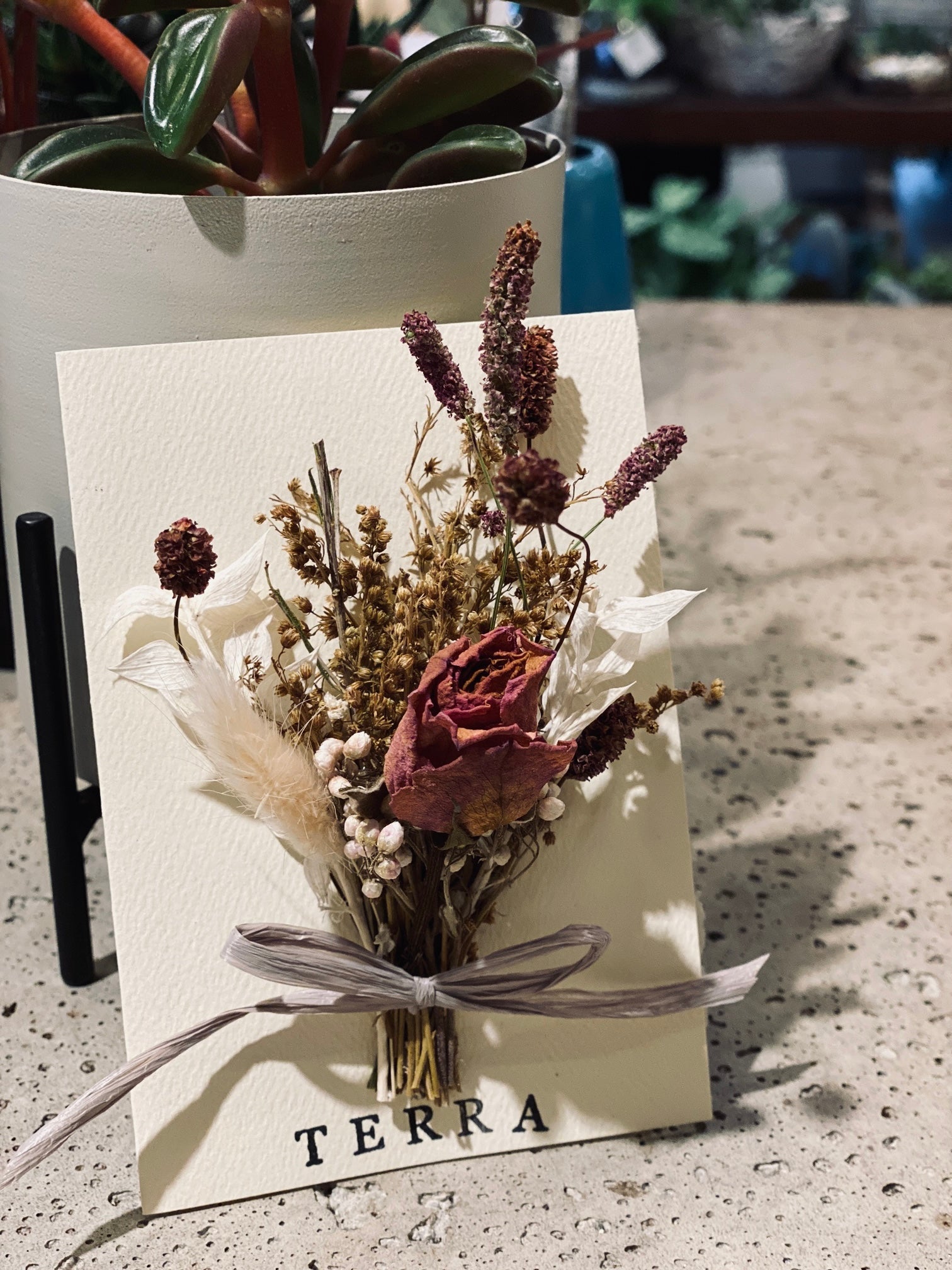 Holiday arrangement with Magnolia