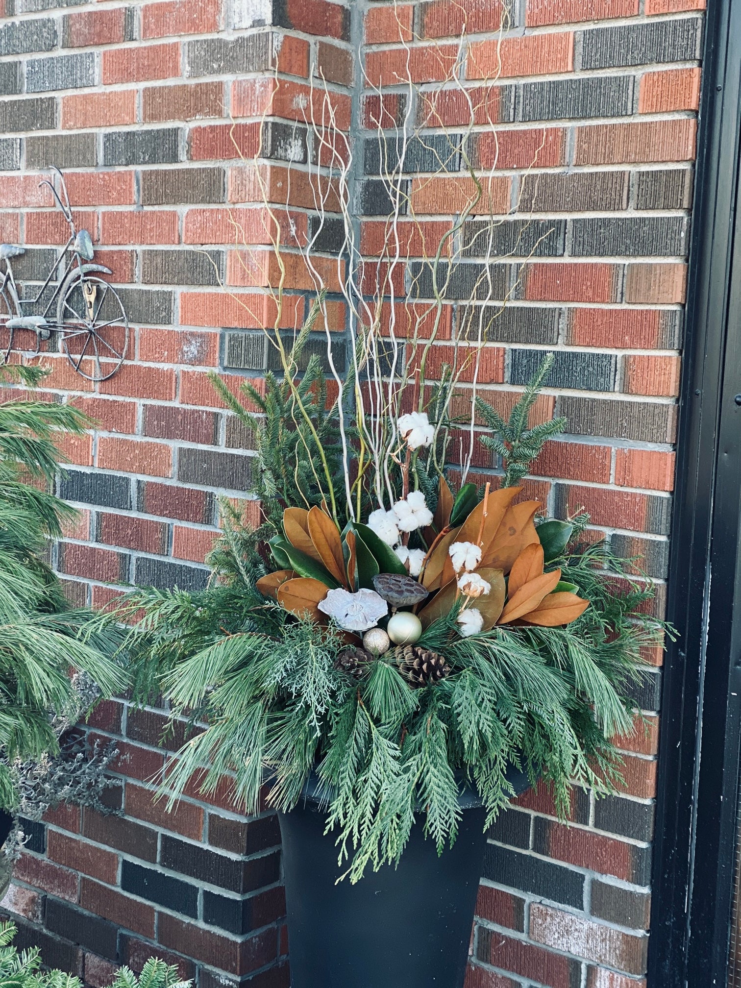 Outdoor Christmas Urn