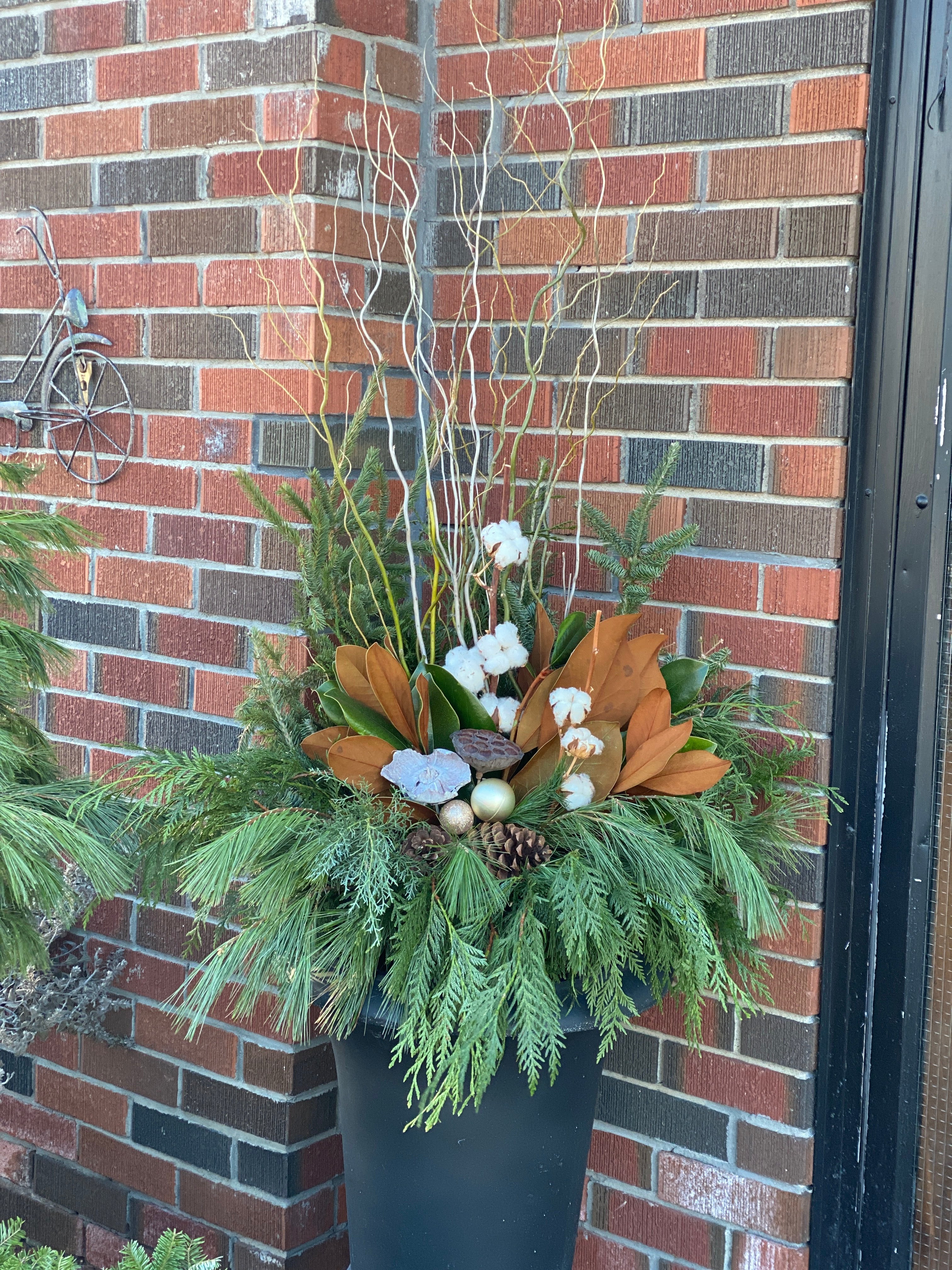 Outdoor Christmas Urn