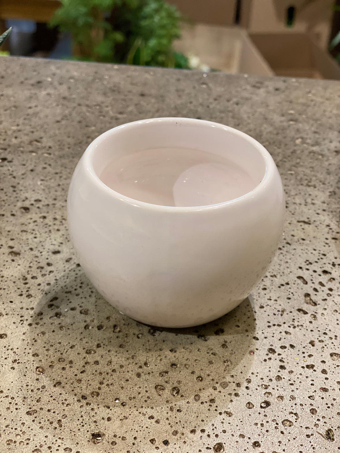 2.5&quot; White Ceramic pot