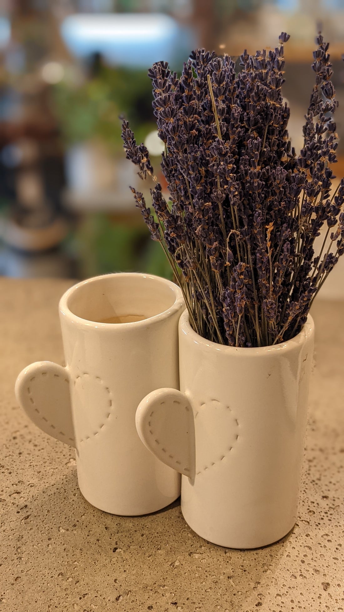 Love stitch vase