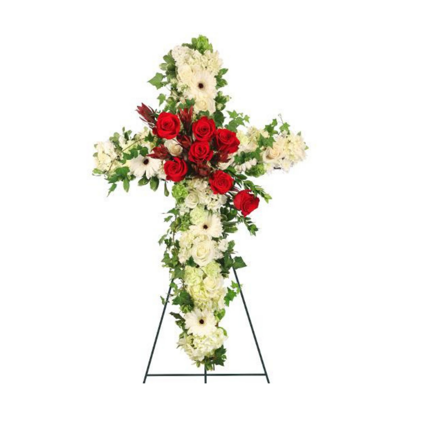 Peaceful Crossover in Red Standing Spray