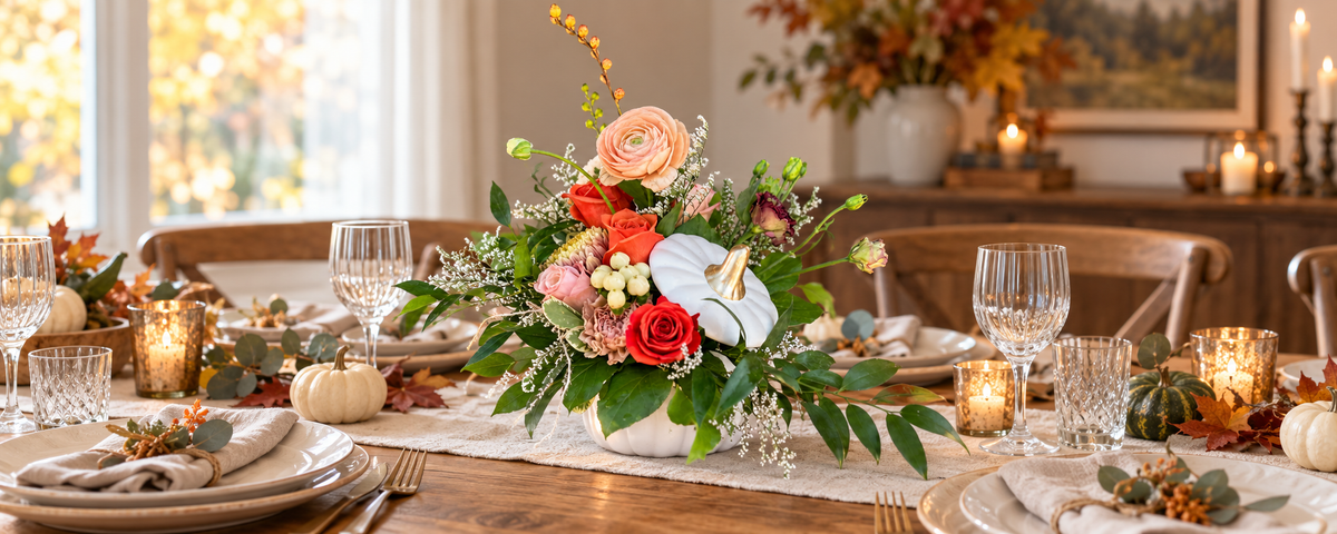 What to Bring to Thanksgiving Dinner: Thoughtful Fall Flower Gifts
