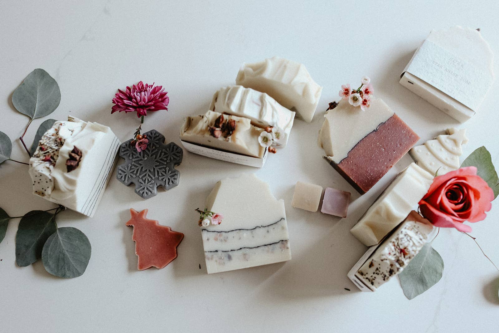 Snowflake Soap Stacks