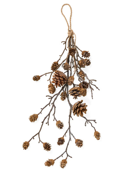 DECOR HANGING PINECONES NAT