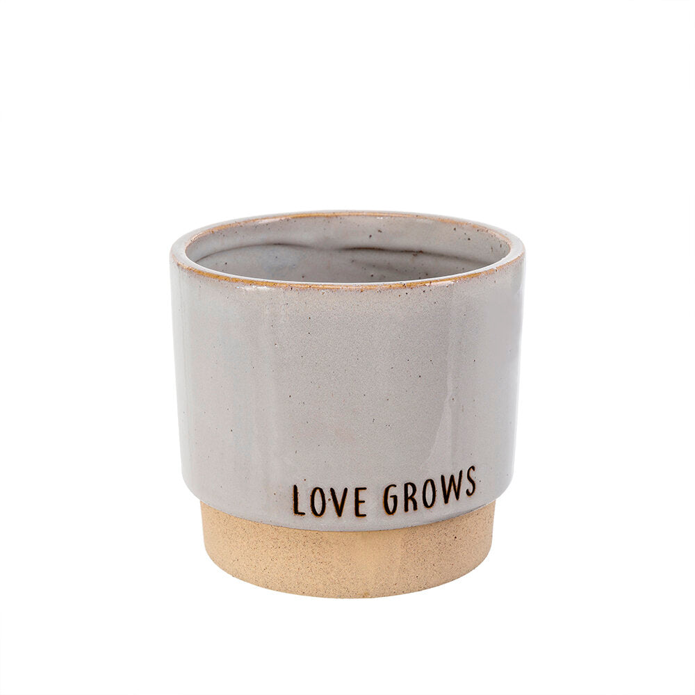 Love Grows Stone Pot