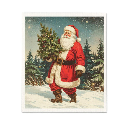 Vintage Santa Dishcloth