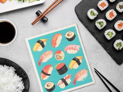 Sushi &amp; Sashimi Dishcloth