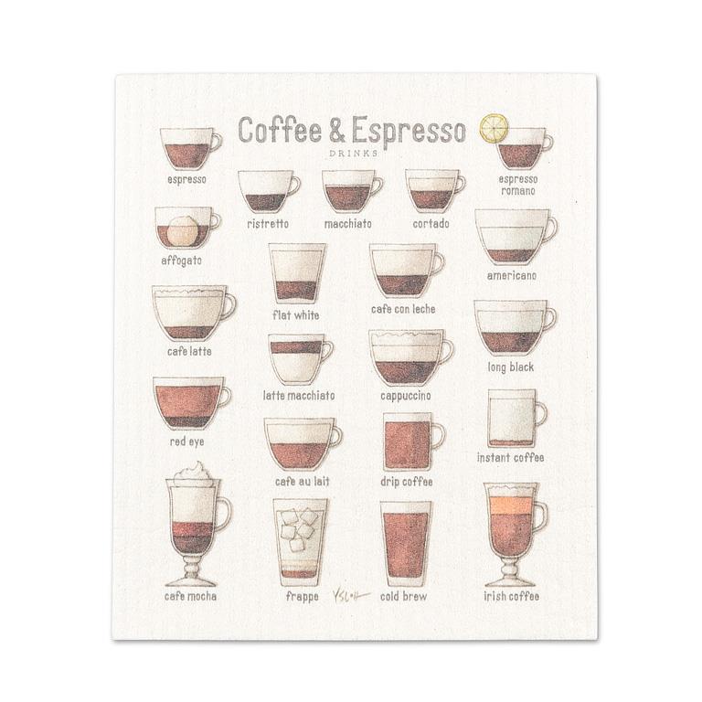 Coffee &amp; Espresso Dishcloth