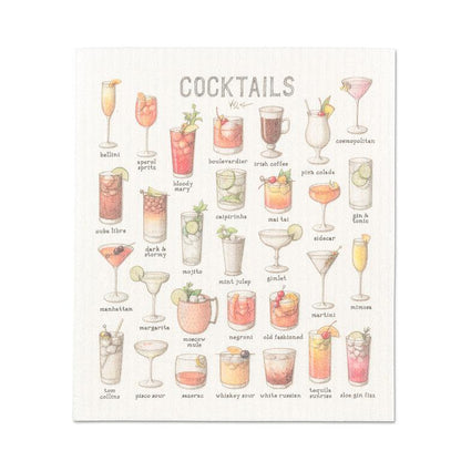 Cocktails Dishcloth