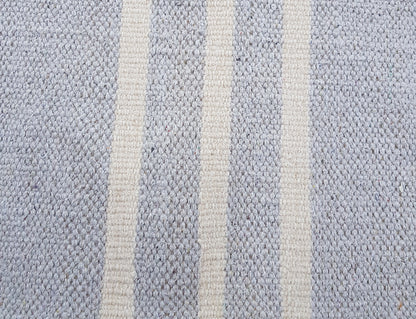 Flatwoven Rug with Offwhite stripes- Jute 3X5&