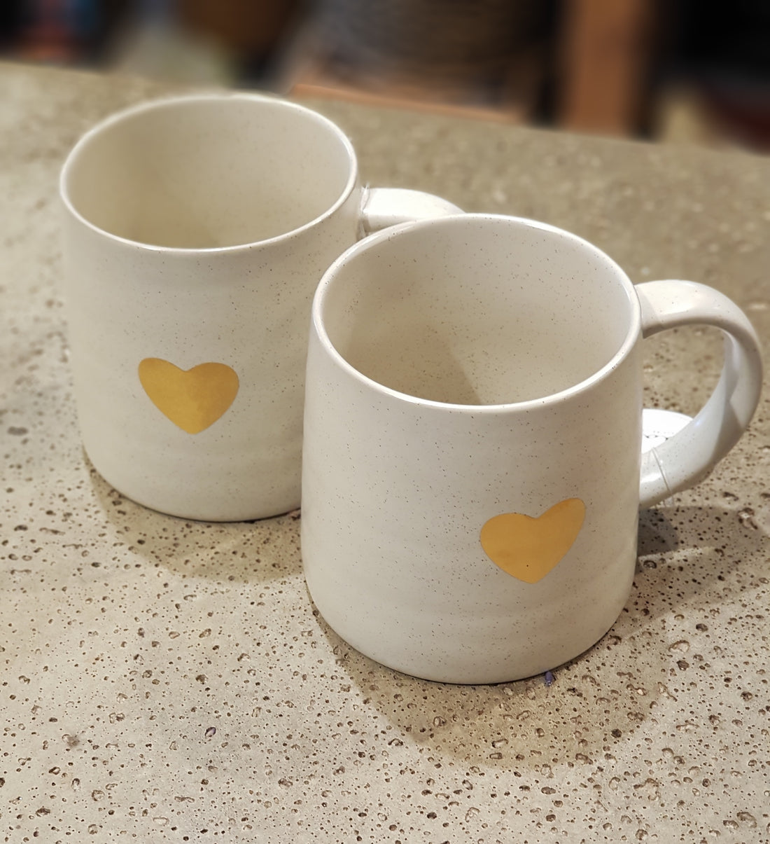 Gold Heart Mug