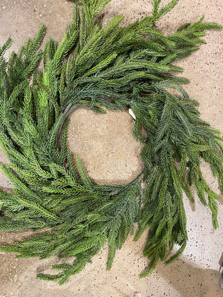 20"  Fresh Touch Norfolk Pine Wreath