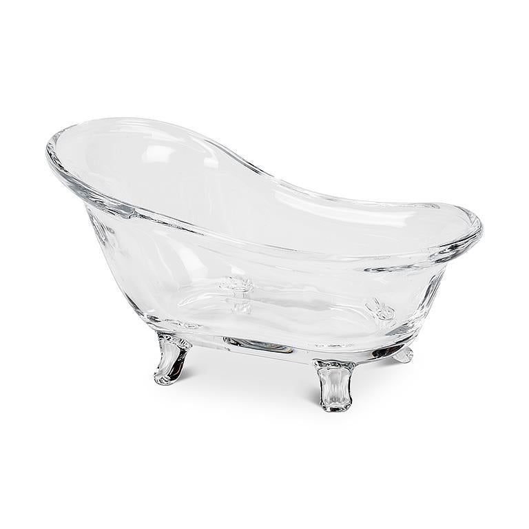 Glass Bathtub soap Dish 6&quot;