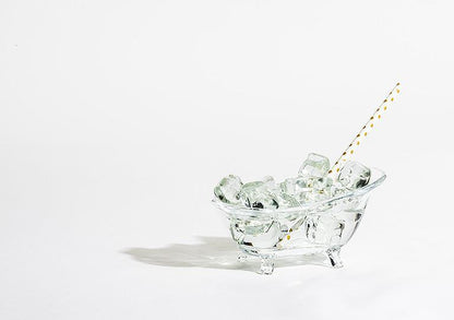 Glass Bathtub soap Dish 6&quot;