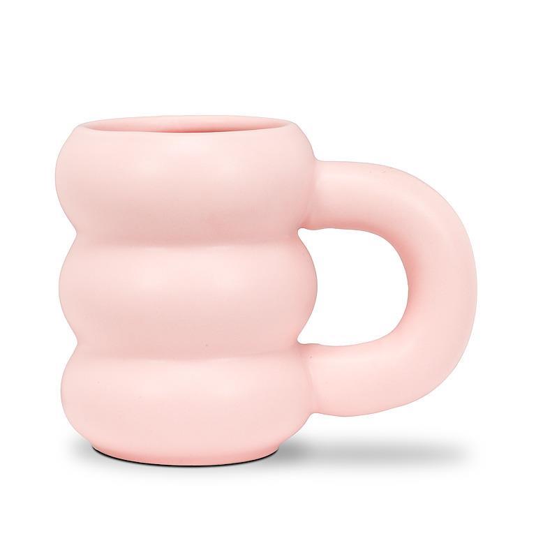 Matte Bubble Mug-Wht-4"H(14oz)