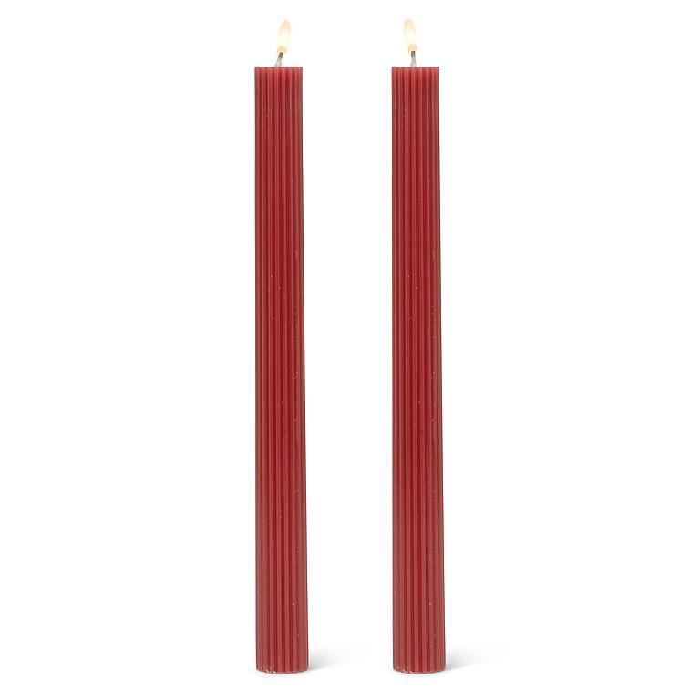 Ridged Taper Candle