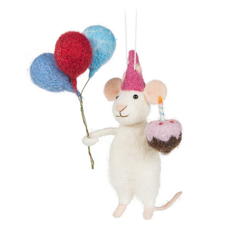 Birthday Mouse Ornament