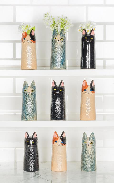 Skinny Cat Vase