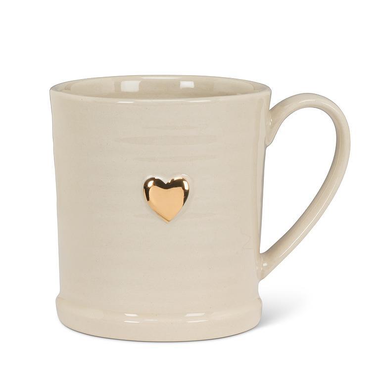 Rimmed Mug with Heart
