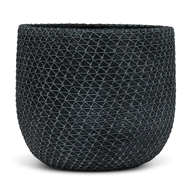 Mesh Texture Planter(Char)6&quot;H