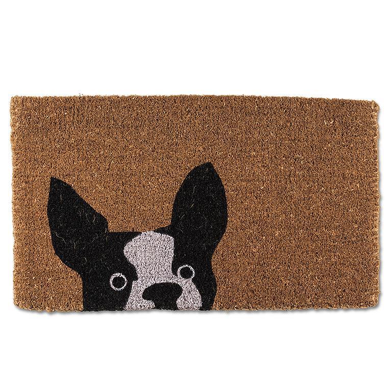Peeking Dog Doormat 18x30&quot;L