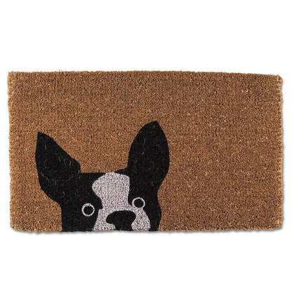 Peeking Dog Doormat 18x30&quot;L