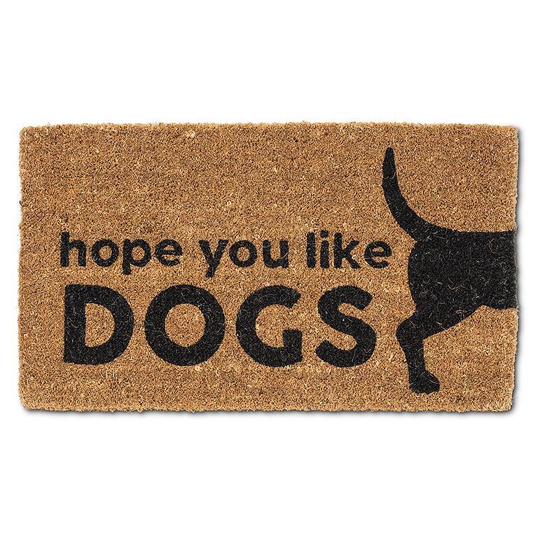 Graphic Hope You Like Dogs Doormat 18x30"L