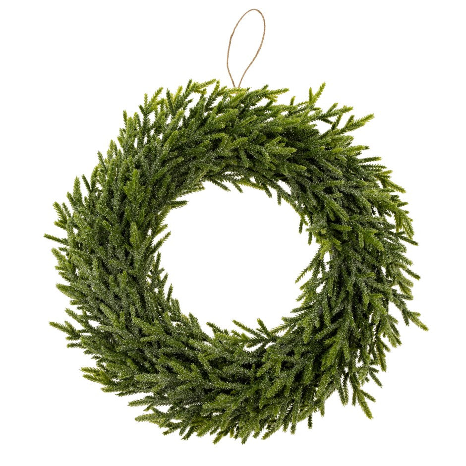 Large Frosted Fir Wreath