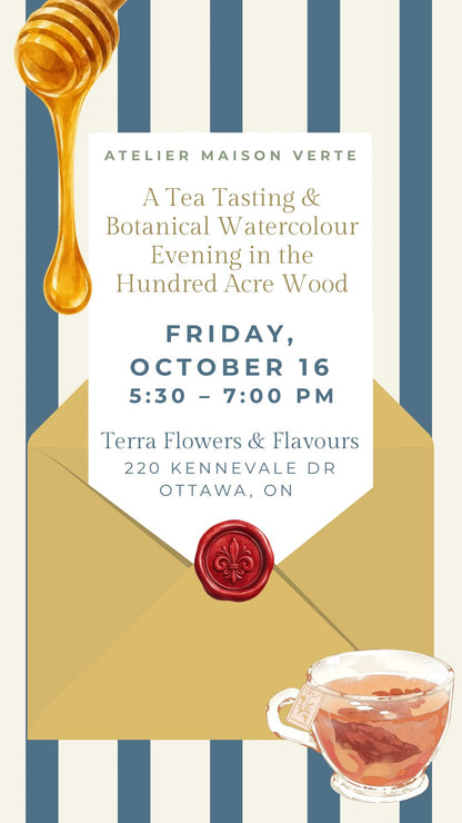 A Tea Tasting &amp; Botanical Watercolour-Oct 16