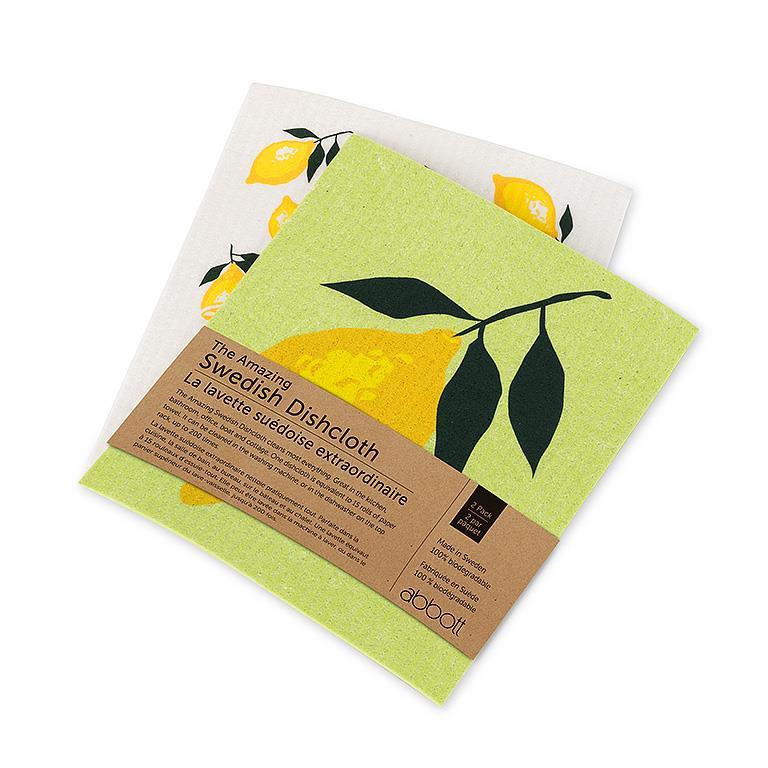Lemon Dishcloths. Set of 2