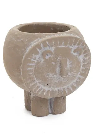 Lion Cement Animal Planters