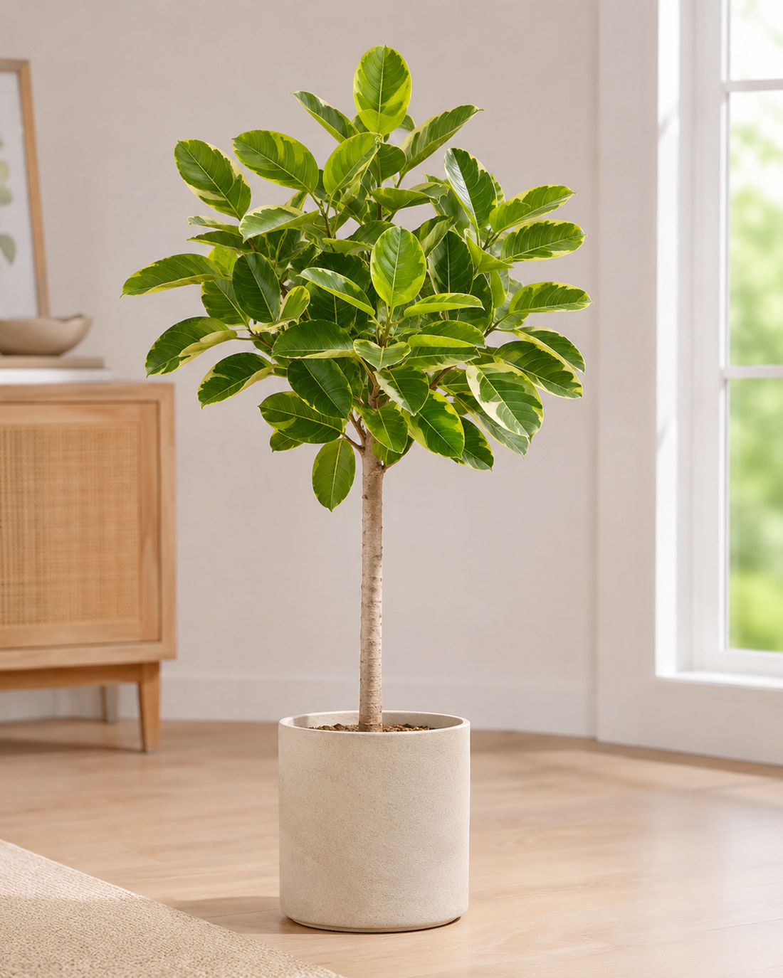 10" Ficus Golden Gem Standard