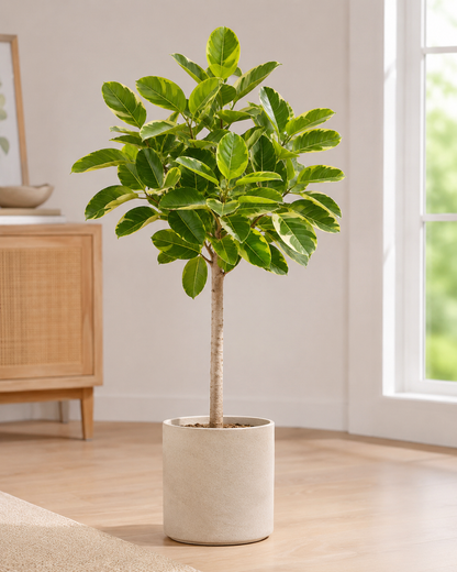 10" Ficus Golden Gem Standard