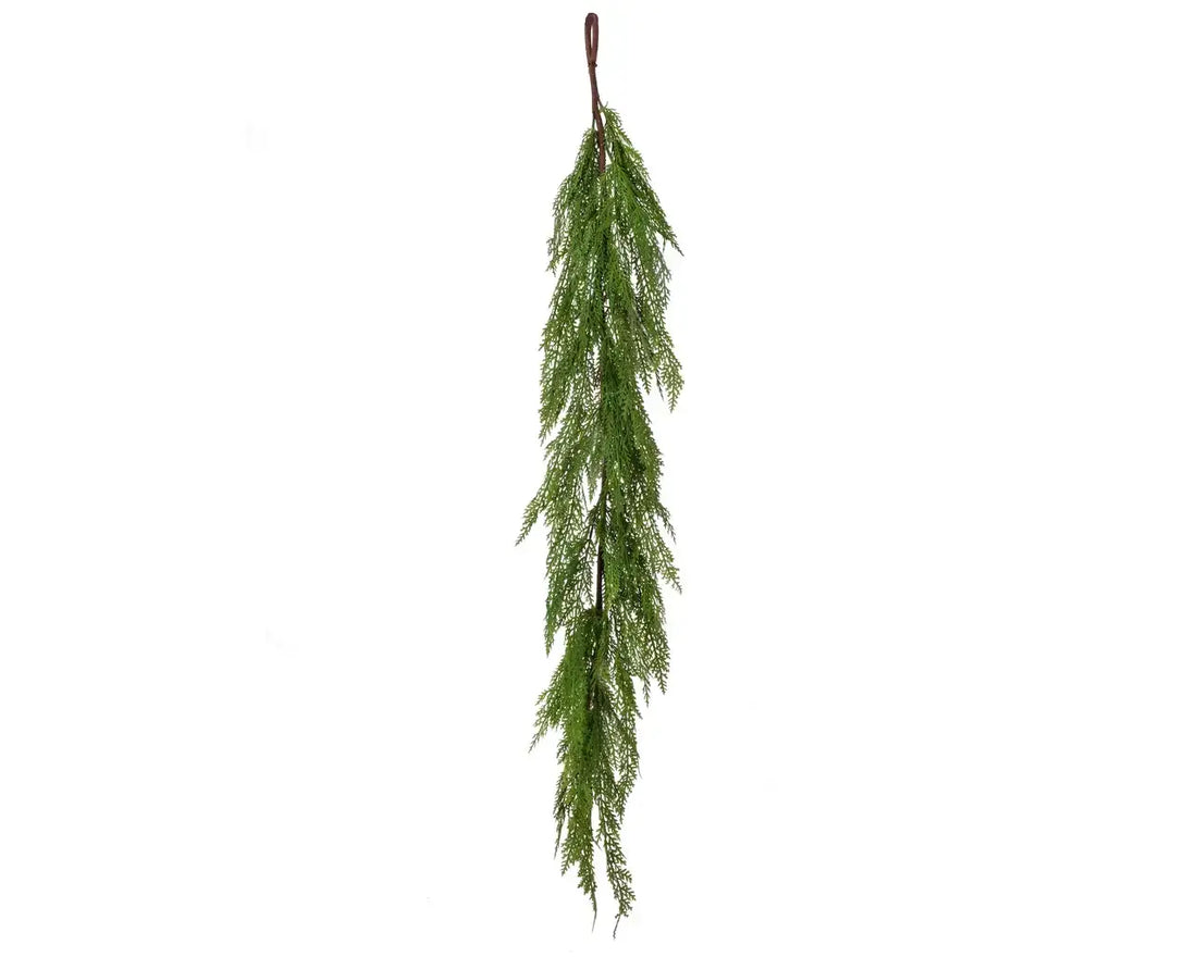 Real/Fresh Touch Lebanon Cedar Garland 48″ – Green