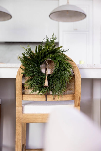 Mini-Norfolk &amp; Cypress Real Touch Mix Christmas Wreath